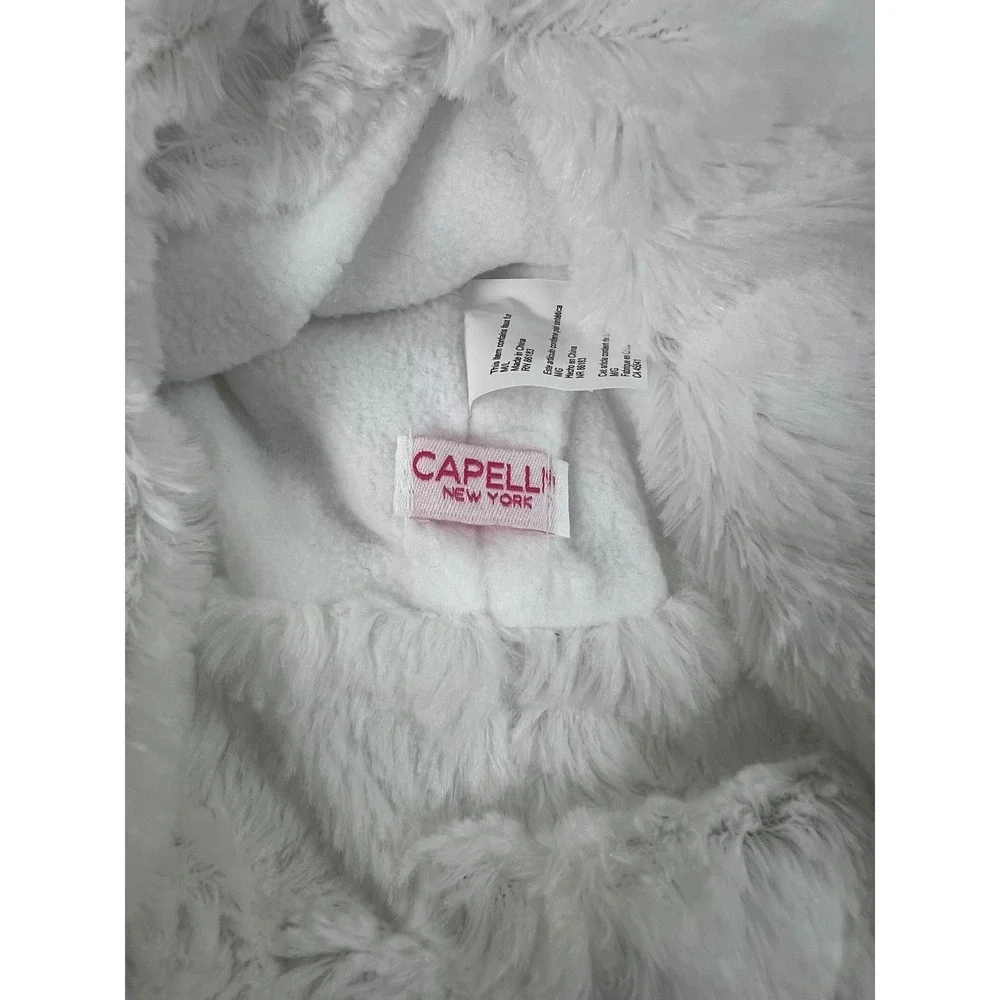 Capelli New York Girls Fox Hat and Gloves Set Pink Blue Faux Fur M/L GK-62072